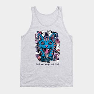 Sell me magic cat food - Catsondrugs.com - rave, edm, festival, techno, trippy, music, 90s rave, psychedelic, party, trance, rave music, rave krispies, rave flyer Tank Top